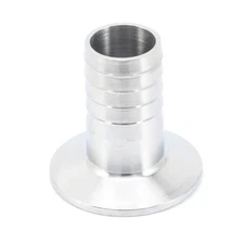 New 19MM 3/4" SS316 Sanitary Hose Barb Pipe Fittings Tri Clamp 50.5MM Ferrule