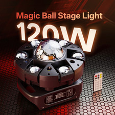 5in1 6Arms Stage Light LED Moving Head Beam Light Magic Ball Laser DJ Disco Club