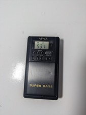 AIWA CR-D5 AM/FM Synthesizer Tuner Receiver Pocket Portable Radio with Belt Clip
