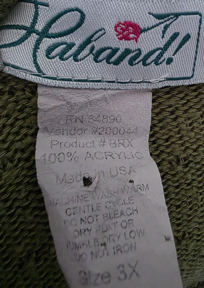 Haband Womens Sweater Shirt Top Blouse Size 3X Short Sleeve Round Neck - Image 2 of 4