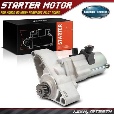 New Starter Motor for Honda Odyssey Passport Pilot Acura MDX TLX V6 3.5L CCW 16T