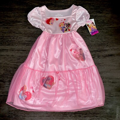 Disney Princess Toddler Valentine's Heart Gown New 2T 3T 4T 5T