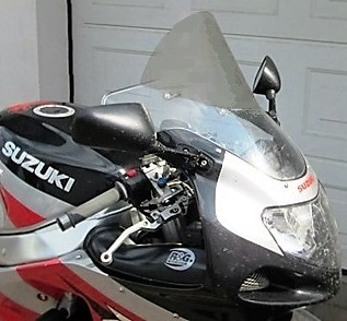 MOTORRAD VERKLEIDUNG BILDSCHIRMVERLÄNGERUNG, WINDABWEISER, GROSSE GRÖSSE, WIE GEBRAUCHT BEI I.O.M TT - Bild 2 von 6