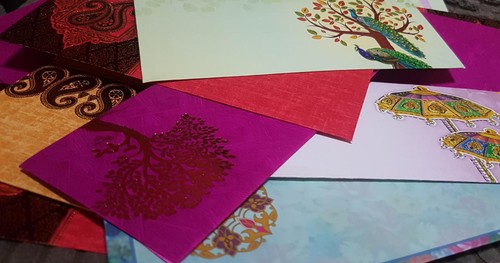 Luxus Designer AUSGEFALLENER UMSCHLAG GESCHENK HOCHZEIT GELD für ANLÄSSE GELDBÖRSE BUNT - Bild 2 von 3
