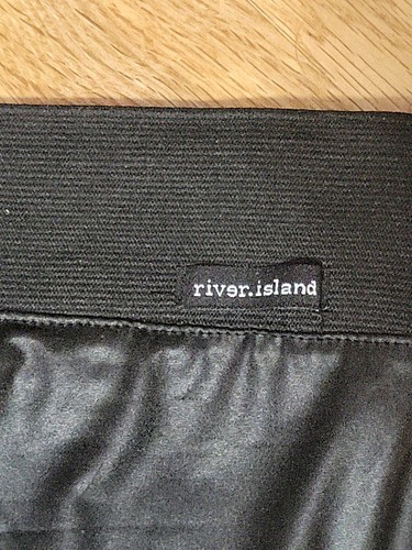 River Island Womens Faux Leather Look Black Jegging See Measurments New No Tags - Picture 9 of 11