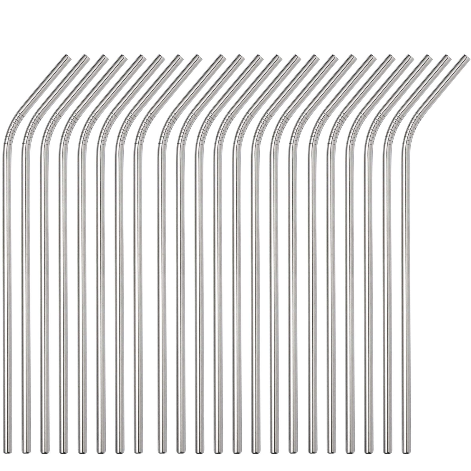 Set of 48 Stainless Steel Straws 10.5'' Reusable Metal Drinking Straws For 30...