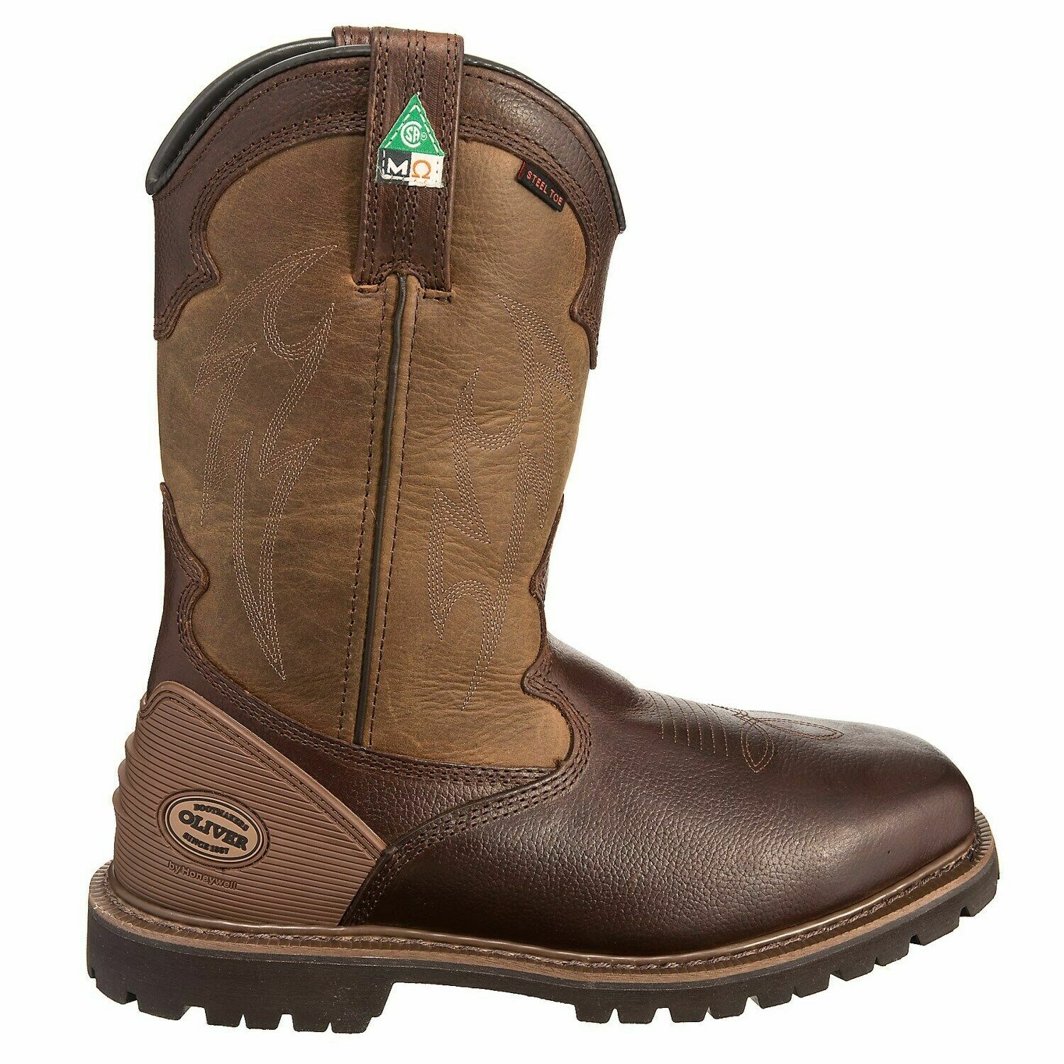 Oliver by Honeywell Men's 12" Safety Square Toe Cowboy Western Work Boot OL10003