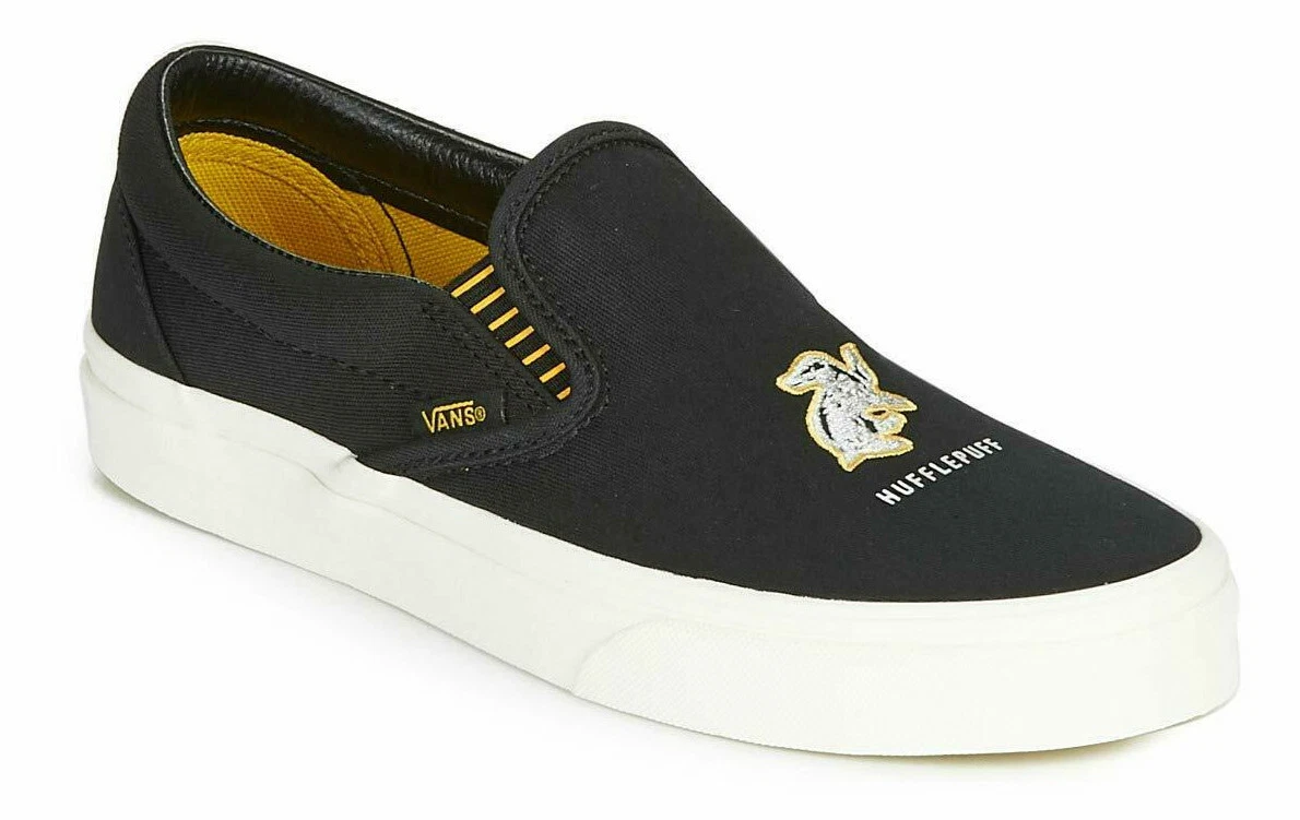 Vans X Harry Potter Hufflepuff Classic Slip On Shoes Mens Size 8 Womens  Size 9.5