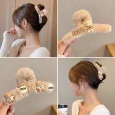 Hair Clips Fuzzy Hair Clips Cute Unique Woman Girl and Teens
