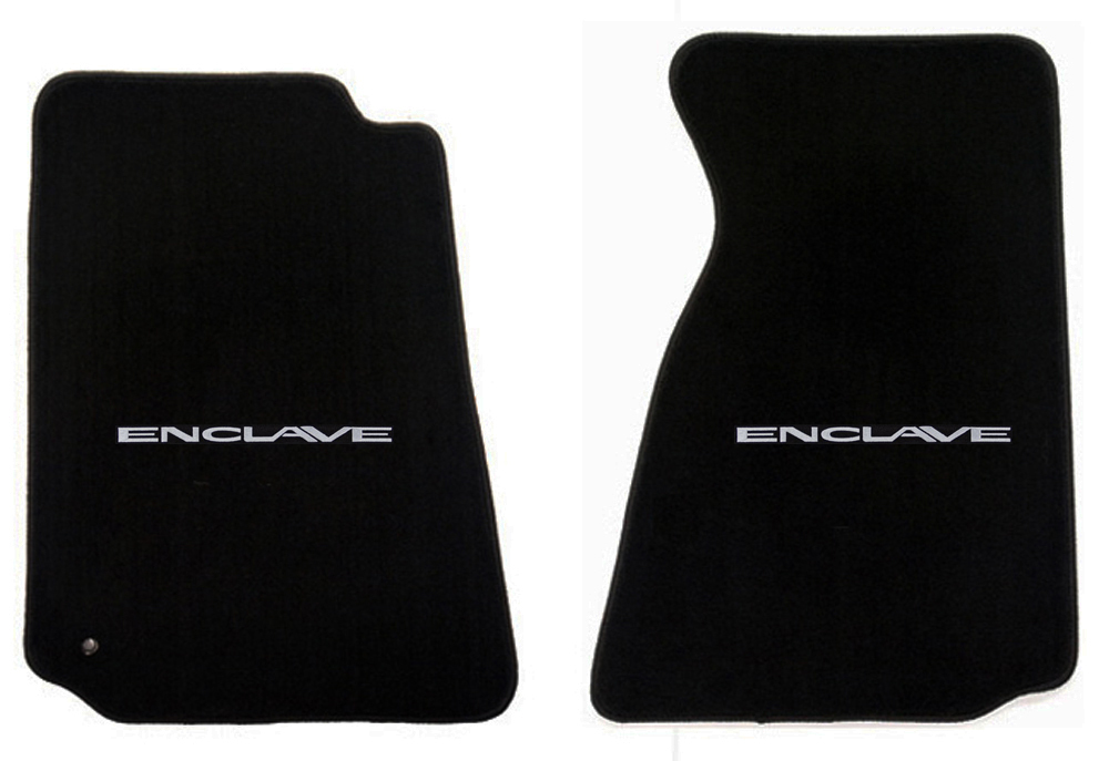 NEW! 20122015 Black front Floor mats Buick Enclave embroidered logo
