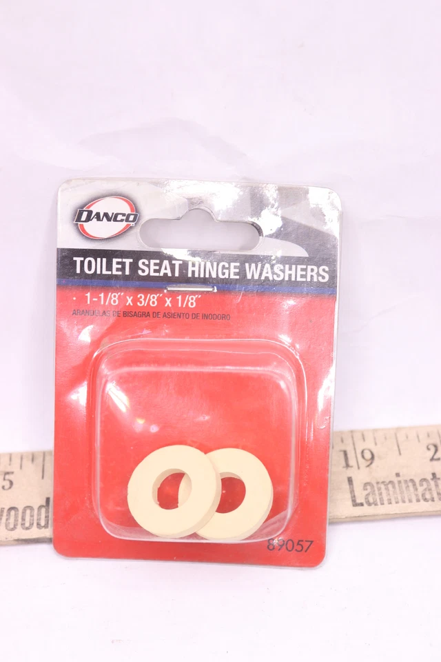 Arandelas de bisagra de asiento de inodoro Danco 1-1/8" x 3/8" x 1/8" 89057 Foto 3 de 3