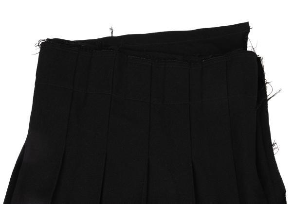 COMME des GARCONS Wool Gabardine Hem Tule Pleats Wrap Skirt COMME des GARCONS Wool Gabardine Hem Tule Pleats Wrap Skirt