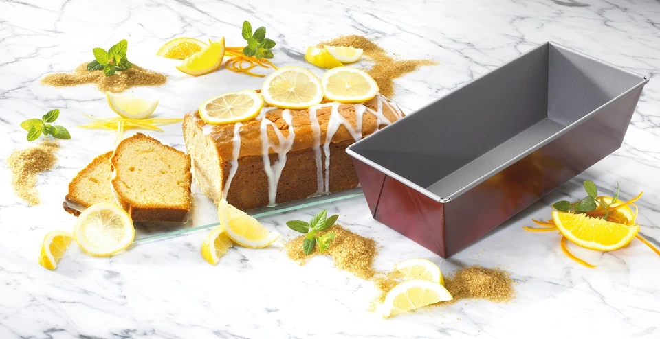 Kastenform 30 cm Backform aus Stahl Königskuchenform mit zweifarbiger Antihaf... - Bild 2 von 4