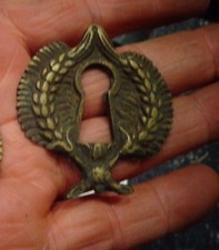 Ancien Trou à clé en Bronze de Porte Tiroir De bureau Secrétaire Vitrine Coffre