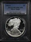 1992-S American Silver Eagle PCGS PR-70 DCAM