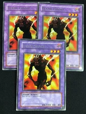 YUGIOH FLAME GHOST LOB-029 RARE X3 (LP)