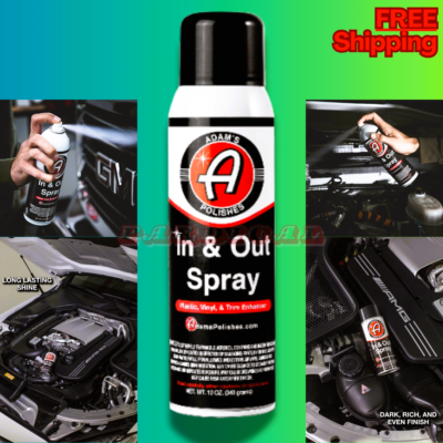 #ad Adam#x27;s Polishes in and Out Spray Car Wash Detail Spray Non foaming Low Gloss $30.49