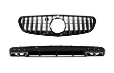 Diffusor f&uuml;r Mercedes S C217 Coup&eacute; 18-20 S63 GT-R Look Tipps Gitter