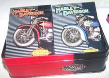 1997 Harley Davidson Motorcycles 2 Playing Cards Decks with Collector Tin