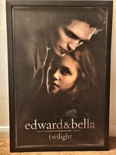  Twilight "Edward & Bella" Canvas Painted & Textured Framed Movie Art