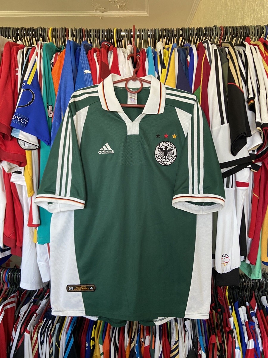 GERMANY 2000 2002 AWAY FOOTBALL SHIRT SOCCER JERSEY ADIDAS 646711