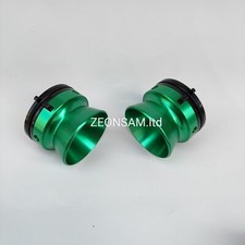 1 Pair Pro 1/4" Revox NAB Hub Adapters For Reel To Reel Tape Recorders Green