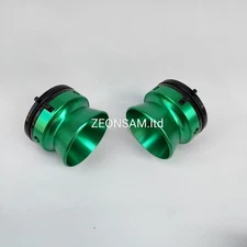 1 Pair Pro 1/4" Revox  NAB Hub Adapters For Reel To Reel Tape Recorders (Green）