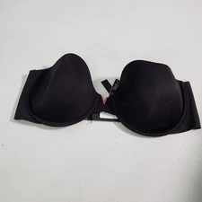 Victoria Secret Women Bra 32D Black Multi Way Underwire Lightly Lined NO STRAPS