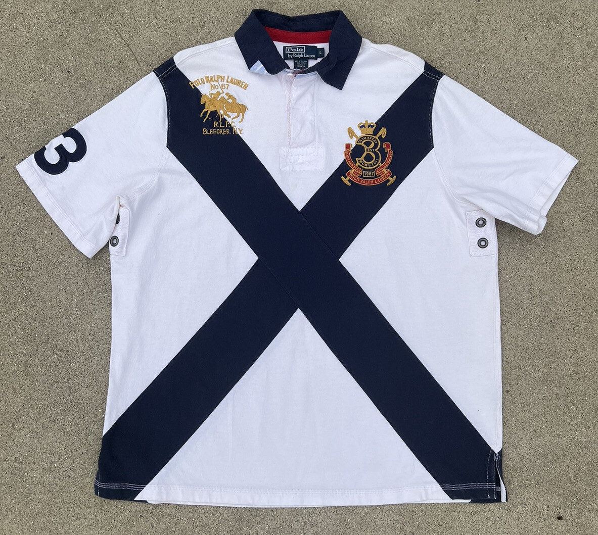 Vintage 90s Polo Ralph Lauren RLPC Bleecker NY Challenge Cup Vintage 90s Polo Ralph Lauren RLPC Bleecker NY Challenge Cup