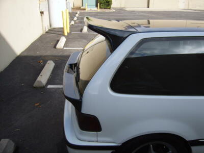 JDM Mid wing spoiler for Honda civic EF hatchback hatch EF9 ef2 si 