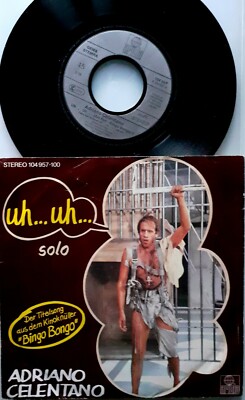 ADRIANO CELENTANO - UH... UH/SOLO 7'', 1982, GERMANY. RARO