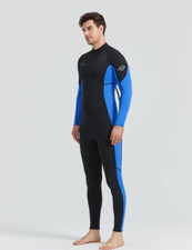 Men Hevto Wetsuit 3/2mm Neoprene Wetsuit Cold Water Diving Surfing Swimming S