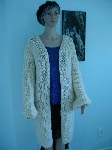 Oversize chunky knit Slouchy cardigan 