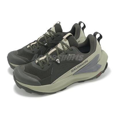 Salomon ELIXIR GTX Gore-Tex Peat Vintage Khaki Castlerock Men Outdoors L47697400