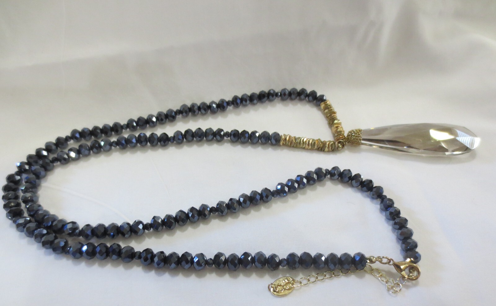 Stella & Ruby Black AB beaded statement necklace … - image 7