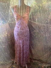 LoveShackFancy Illiana Slip Dress Devore Velvet AUTHENTIC NWT Sz Large