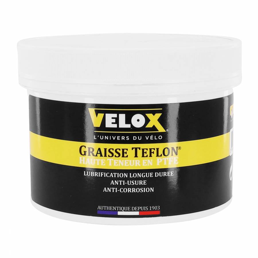 Graisse vélo Velox Téflon PTFE longue durée en pot de 350ml