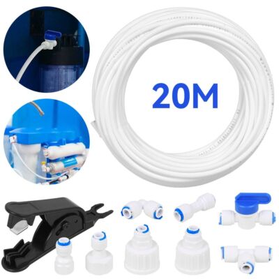 20M Wasserzulaufleitung + Profi Installations SET für SBS Kühlschrank Filter uvm