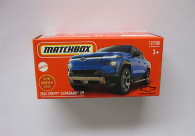 2024 Chevy Silverado EV  12/100 **** Matchbox Power Grabs BOX 978M 1:64
