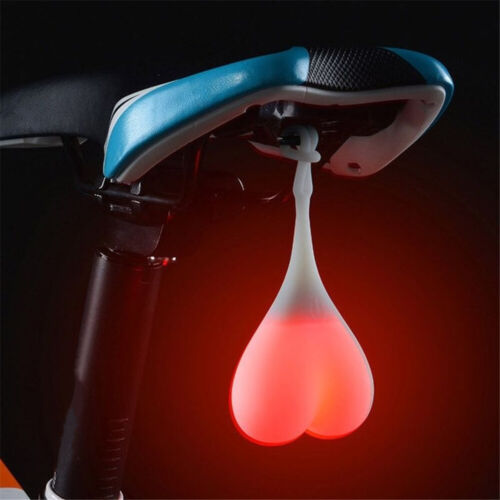 Boules de cyclisme arrière silicone lumière DEL feux d'avertissement vélo créatif imperméable - Photo 1/10