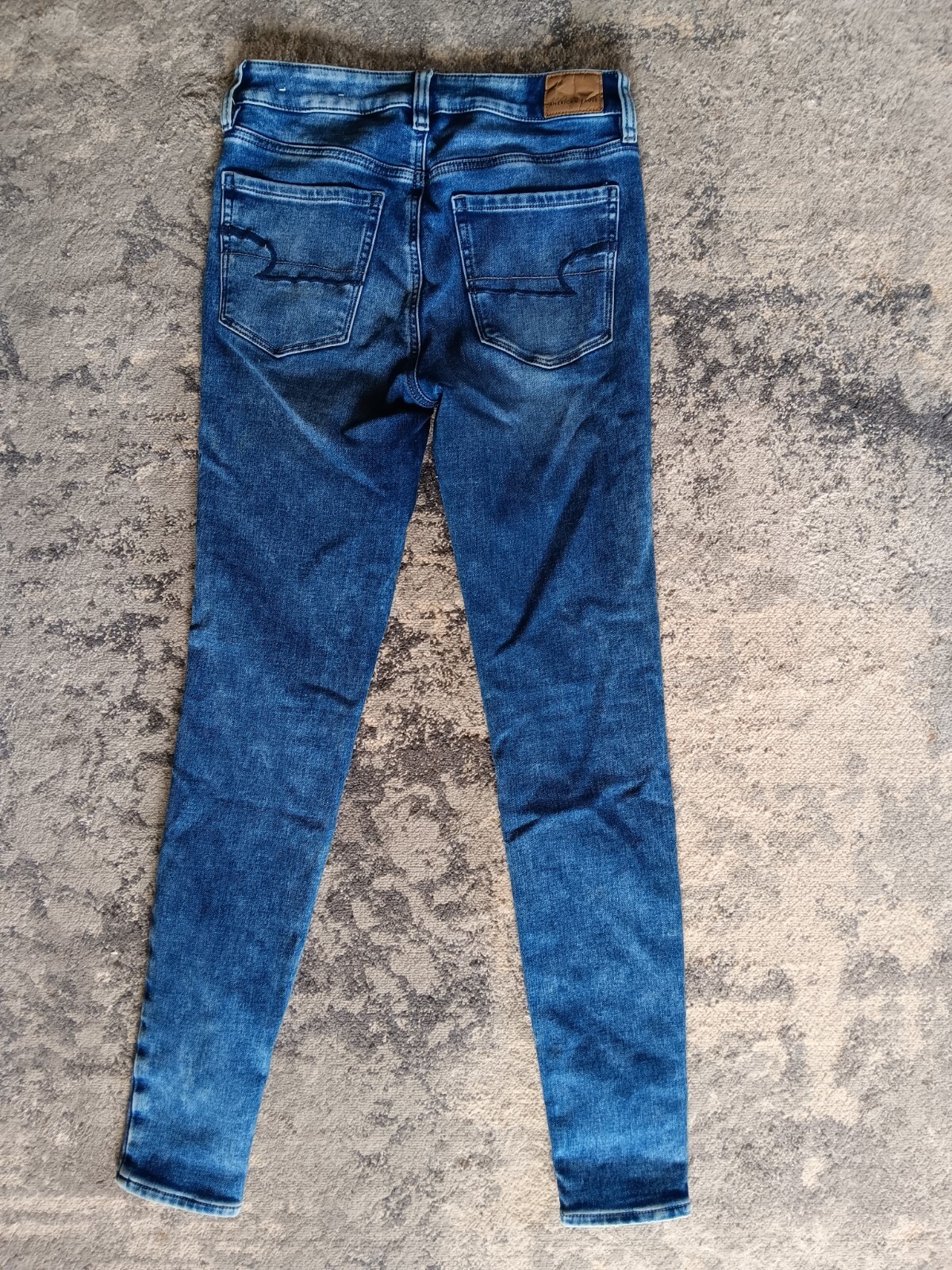 American Eagle Womens Solid Distressed Ripped Sup… - image 2