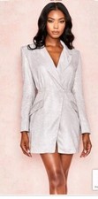 HOUSE OF CB SB4779 SARITA SILVER SIZE S NEW WITH TAGS ON 