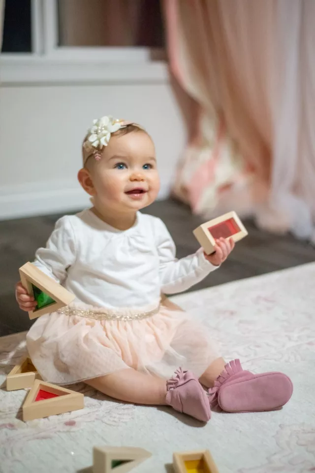 Mocasines bebé cuero Foto 2 de 4