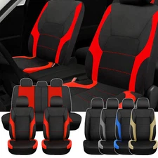Universal Car Seat Cover Full Set Polyester 5-Seat Front Rear Protector Cushions