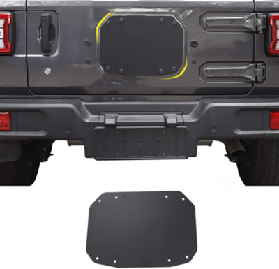 Spare Tire Carrier Delete Filler Plate Tailgate Cover for 2018+ Jeep Wrangler JL