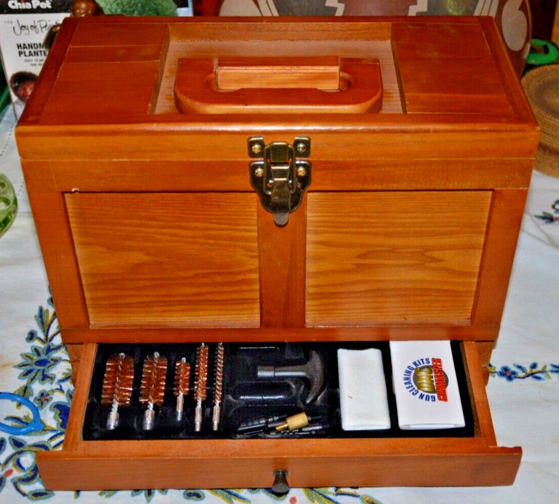 DAC Technologies RIFLE Gun Cleaning Kit w/ Wood Box eBay