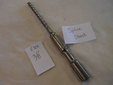 NEW 3/8" DIAMETER BOSCH SPLINE SH. CARBIDE TIP HAMMER DRILL BIT 11" GERMAN E306