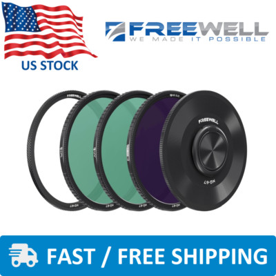 Freewell M2 Magnetic Quick Swap Filter 3-Pack UV CPL ND1000 ND 67mm