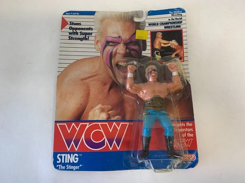WCW Sting Galoob 1990 Action Figure MOC - See Pics...