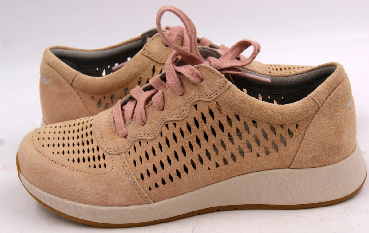 Dansko Charlie Women s Shoes Sz 36 6 M Blush Pink Suede Leather